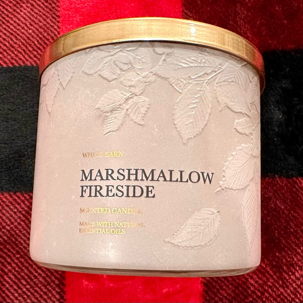 Marshmallow Fireside B&BW 3 Wick Candle